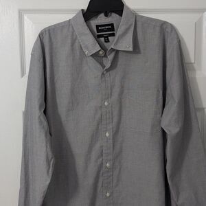 Bonobos Grey Button Up Dress Shirt. Stretch. Men's XXL